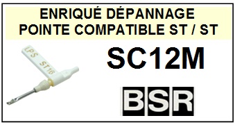 BSR SC12M  <br>Pointe Diamant rversible (stylus stereo/stereo)<small> 2015-10</small>